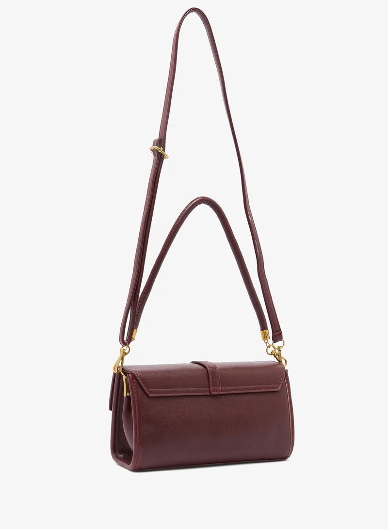 ELLA East-To-West Buckle Detail Shoulder Bag
